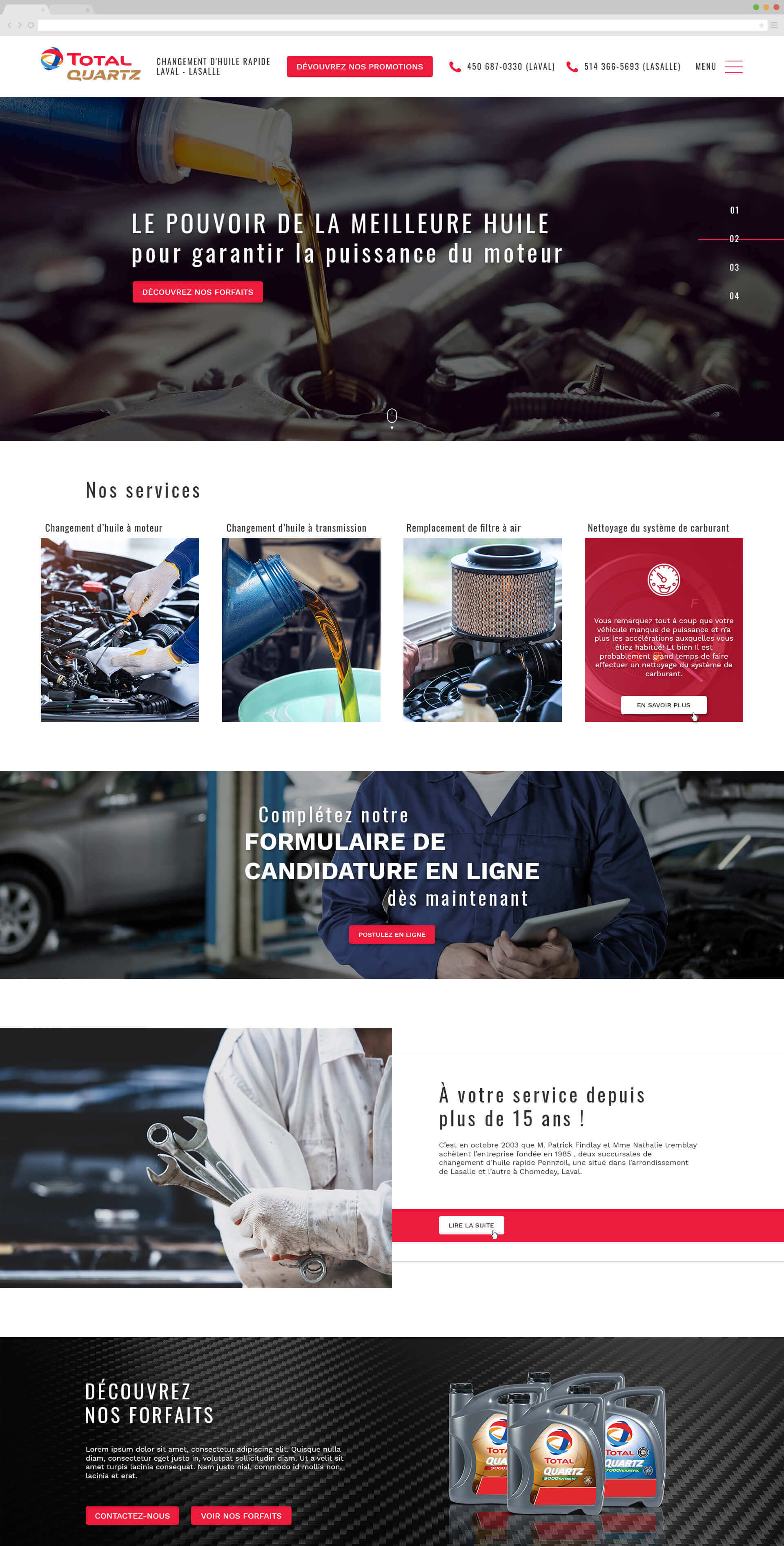 Site web semi-personnalisé pour bureau de syndic